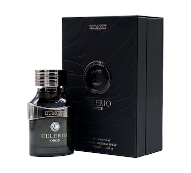 DUMONT Celerio Oros Eau De Perfume Men - Fragrance Of Lemon &amp; Fresh Fruits - Celerio Perfum Unisex Suitable for Men &amp; Women - Long Lasting Cologne Mist &amp; Body Spray, 3.4oz (Black, 80% vol)