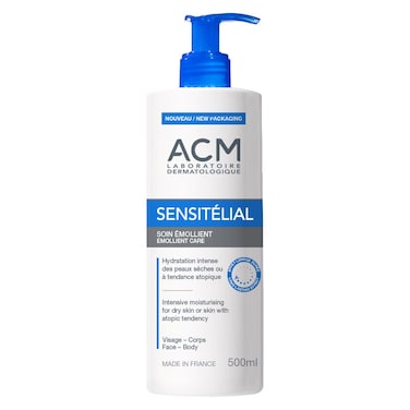 ACM Sensitelial Emollient Care Moisturiser For Dry &amp; Atopy-Prone Skin 500ml