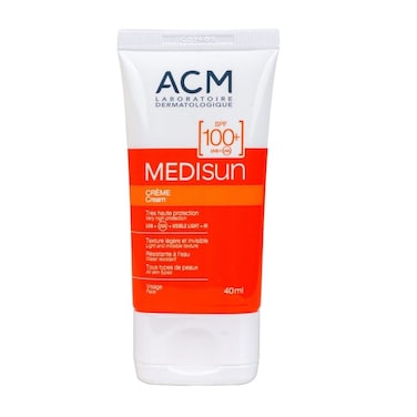 كريم واقي من الشمس عالي الحماية من الأشعة فوق البنفسجية من Acm Medisun SPF 100+، 40 مل