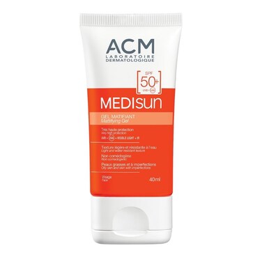 Acm Medisun Mattifying Gel SPF 50, Matte Finish Sunscreen Gel, 40ml