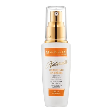 MAKARINaturalle Carotonic Extreme Brightening Serum SPF15 (1.7 oz), Helps Heal Blemishes, Scars, and Imperfections, Brightens, Smoothens, &amp; Gives Antioxidant Protection, For Oily &amp; Acne-Prone Skin