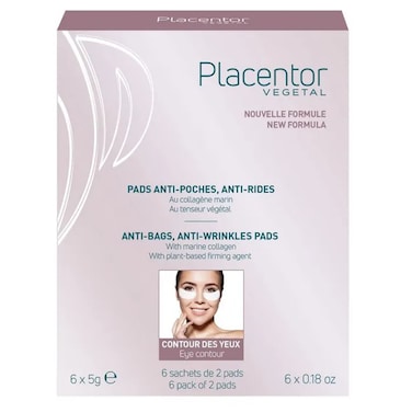 PLACENTOR VEGETAL ANTI~ BAGS, ANTI~WRINKLES PADS 6x5g