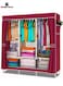 Portable Wardrobe Organizer Red 105x156x44cm