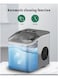 Mebashi Countertop Ice Cube Maker Auto-Cleaning Machine for Kitchen, Office, Bar &amp; Party - Fast 9 Ice Cubes in 6-8 Mins, 15kg/24H, Adjustable Ice Size, 1.5L Water Tank, Smart Alert ME-ICE1500