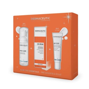 DERMACEUTIC GLOW TRIO ESSENTIALS ( C25 CREAM ,ADV CLEANSER,LIGHT CEUTIC ) OFFER PACK