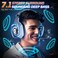 Garlo Wireless Gaming Headset with 7.1 Surround Sound &amp; 60H+ Hrs, 2.4GHz/Wired/Bluetooth Gaming Headphones with USB and Type-c, RGB Over Ear Headphones for Pc, Ps4, Ps5, Switch, Laptop, Mobile, Mac