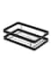 Punch-Free Wall Mount Seasoning Storage Rack Black 22 x 13 x 8centimeter