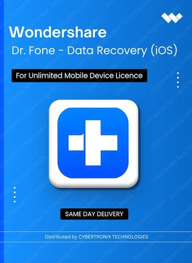 Wondershare Dr.Fone - Data Recovery (iOS)   Unlimited Mobile Device   Digital License   Same Day Delivery