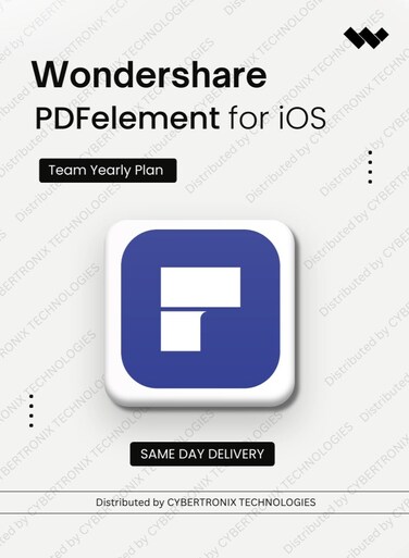 Wondershare PDFelement for iOS Team   1 Year   Digital License   Same Day Delivery