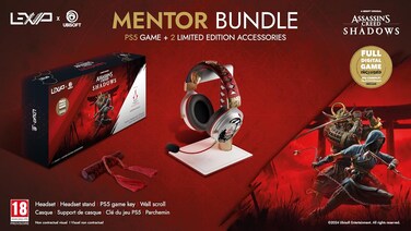 Lexip x Ubisoft Assassin's Creed Shadow Mentor Bundle: PS5 Game, Headset and Headset Stand