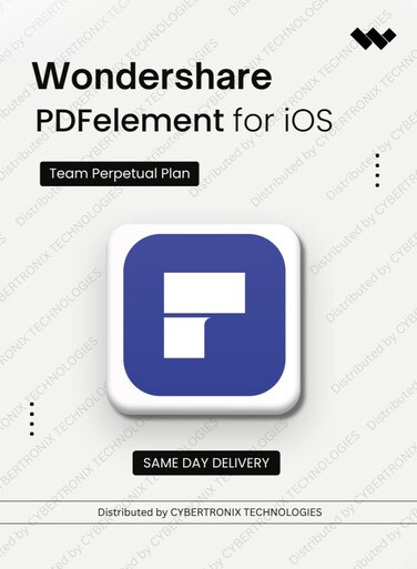 Wondershare PDFelement for iOS Team   Lifetime   Digital License   Same Day Delivery