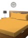 Golden Striped Cotton 3 Piece Set Deep PocketBed Sheet Sets 180x200+25cm