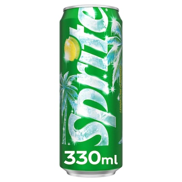 Sprite Lemon Lime Flavoured Carbonated Soft Drink Can, 330ml