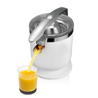 Tradeo Citrus Juicer 200W Stainless Steel Filter Electric Orange &amp; Lemon Squeezer White