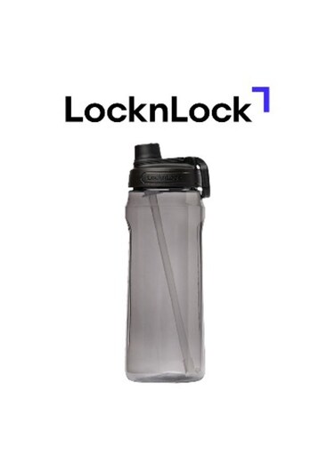 Active 2L Black Water Bottle - Durable, Easy Grip, Leak-Proof with Hidden Finger Loop