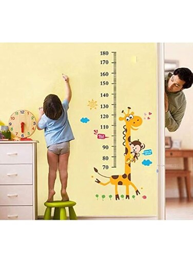 bpa Cartoon Animals Removable Wall Sticker Growth Height Measure Chart Kids Decor