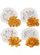 MINFEIDMS 3D Peony Flower Fondant Molds Rose Sunflowers Silicone Molds For Cake Decorating Candy Chocolate Gum Paste Polymer Clay Set Of 4