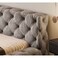 Cloud Cradle Tufted Upholstered King Size Bed (180 X 200 CM) Light Brown Chocolate Color