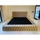 Cloud Cradle Tufted Upholstered King Size Bed (180 X 200 CM) Light Brown Chocolate Color