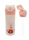 Toddler Insulated Water Bottle with Flip Straw Lid, BPA Free Double Wall Vacuum Stainless Steel Cup, Leakproof Portable Drink Bottle for School Kindergarten Travel Outdoor