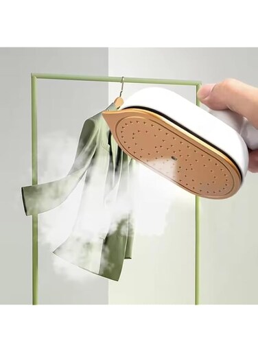 Steamer Iron, Handheld Garment and Fabric Steamer 1800 mAh Fast Wrinkle Removal, Ironing &amp; Steaming 2in1, 20s Fast Heat Up,Portable Steamer with LED Display for Home and Travel (Steamer+Massage Set)