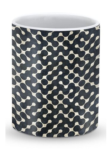 Premium Connect The Dots Designer Mug Black/White