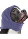 Soft Dog Calming Hoodie Anxiety Relief Dog Ear Muffs Noise Protection Dog Ear Dog Ear Cover for Bath Blow Drying Dog Head Cover Noise Cancelling Sleep Headband (Purple, Large)
