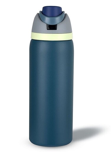 Bottle 18/8 Stainless Steel 304 Double Wall Insulated Thermos Bottle with Straw Lid and wide mouth, Hot Cold Liquids Sports Bottle, 32oz