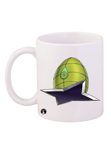 Digimon Printed Mug White/Green/Blue