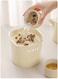 Desktop trash can, office trash can, mini waste paper basket, tea drain bucket white
