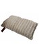 Premium Ribbed Texture Decorative Lumbar Pillow &acirc;&euro;&ldquo; Beige Fur &amp; Cotton Blend, 30&Atilde;&mdash;50 cm
