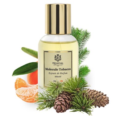From France Molecule Tobacco 30ml - Citrus Woody Amber Scent - Luxury Fragrance with Mandarin &amp; Bergamot - Long Lasting With Saffron Notes