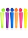 DELFINO Ice Pop Molds Set, 6 Pcs Multi Colors Food Grade Silicone Popsicle Molds with Lids DIY BPA Free Freezer Ice Cream Moulds for Women Men Kids Ice Lolly Food Maker
