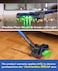 Cordless Vacuum Cleaner, 50 Mins/40 KPA, Battery Vacuum Cleaner with Geen LED, Wireless Cleaner with Upgraded Floor Brush, Vacuum Cleaner Battery for Pet Hair, Blue