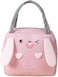 Mobcos Ear Panda Pink Large Capacity Insulated Lunch Bag   Waterproof &amp; Stain-Resistant Meal Tote with Advanced Temperature Retention   Durable Polyester Lunch Bag for Office &amp; School