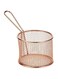 Harmony Small Round Basket With Handle - Copper
