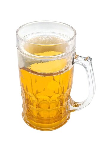 SUPIA Fake Beer Mug 450ml Creative Double Mezzanine Double-layer Frozen Beer Mug Extra Large Capacity Durable Home Decoration Accessories Wine Tumblers