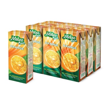 Melco Cool Orange Drink, 250ml Pack of 9