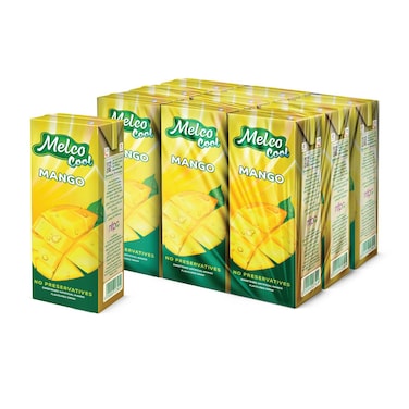 Melco Mango Flavoured Drink, 250ml Pack of 9