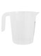 Transparent Measuring Pot With Handle White 1Liters