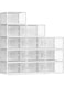 6 Pack Large Shoe Organizer Storage Boxes for Closet, Clear Stackable Shoe Display Cases Plastic, Shoe Storage Box Sneaker Cases for Closets Entryway Bedroom (33 * 23 * 14CM) (6 PACK)