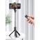 Porodo Blue Flexi Tripod Selfie Stick with Bluetooth Remote, Foldable Tripod, 360&deg; Rotation, 67.8cm