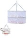 2 Layer Hanging Drying Mesh for Dry Clothes Basket,Foldable for Plants,Drying Fish, Foods Hanging Drying Net (White, 2 Layer)