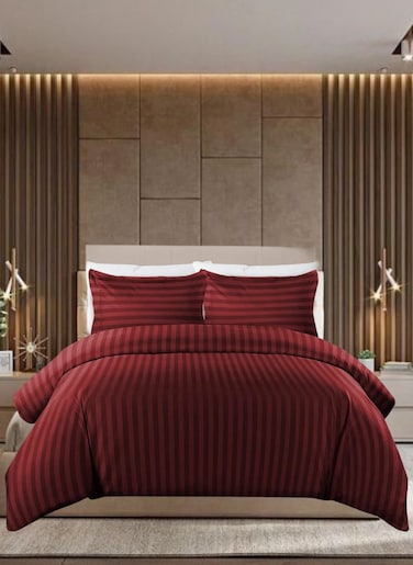 6 Pieces Queen Size Duvet Cover Set with Fitted sheet and Pillowcases