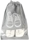 1Pcs Travel Shoe Bags With Rope For Men And Women 32X44Cm Large Shoes Pouch Storage Packing Organizers, Grey