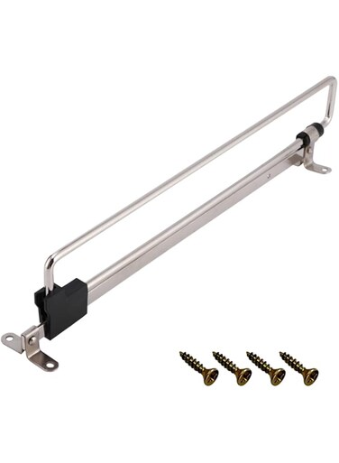 QOTSTEOS Heavy Duty Retractable Wardrobe Closet Pull Out Rod, Hanger Trousers Pull Out Hanger Rail Telescopic, Closet Rod for Wardrobe Houseware Clothing Organizer Holder(size:40cm,)