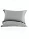 Piece 100% Cotton Soft Breathable Pillowcase Standard Size 48*74cm Solid Color Comfortable Sleep Durable Wrinkle Resistant Pillowcase Grey