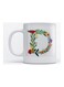 Mug Alphabet D for Coffee and Tea White 350ml
