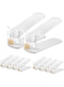 sddjqy Clear Shoe Stacker 6PACK Adjustable Shoe Slots Space Saver Shoe Rack for Cabinet Storage Shoe Holder Stand for Organization