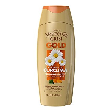 Grisi Manzanilla Gold Shampoo, Chamomile Shampoo For Thicker And Fuller Hair, Helps Naturally Lighten And Increase Hair Volume, Also Helps Treat The Scalp For Dandruff, 13.50 Fl Oz
